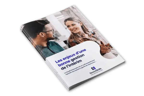 Visuel de livre blanc pour gérer son intérim par DirectSkills